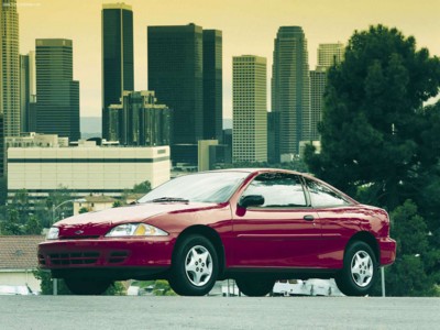 Chevrolet Cavalier Coupe 2001 Poster with Hanger