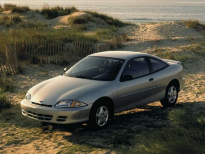 Chevrolet Cavalier Coupe 2001 Poster with Hanger
