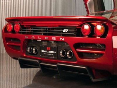 Saleen S7 Twin Turbo 2005 wooden framed poster