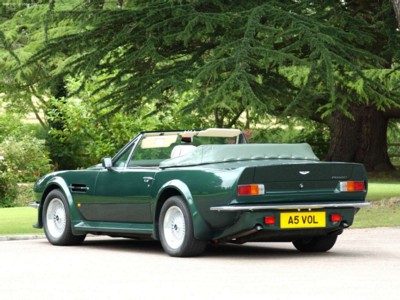 Aston Martin V8 Vantage Volante 1986 Poster with Hanger