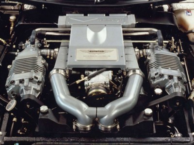 Aston Martin V8 Vantage 1992 Poster with Hanger
