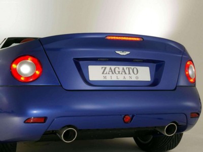 Aston Martin Zagato Vanquish Roadster Concept 2004 wooden framed poster