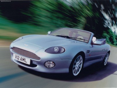 Aston Martin DB7 Vantage Volante 1999 metal framed poster