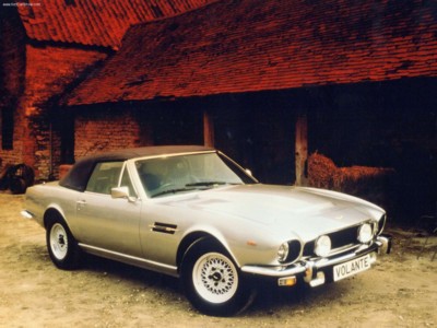 Aston Martin V8 Volante 1978 canvas poster