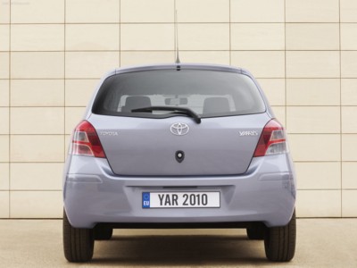 Toyota Yaris 2010 wooden framed poster