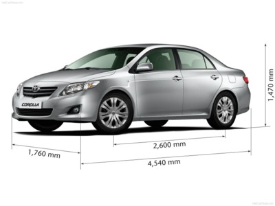 Toyota Corolla 2007 Poster with Hanger