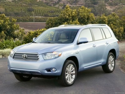 Toyota Highlander Hybrid 2008 canvas poster