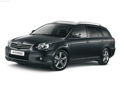 Toyota Avensis Wagon 2007 wooden framed poster
