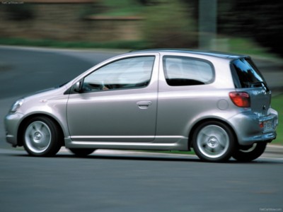 Toyota Yaris T Sport 2001 Poster with Hanger