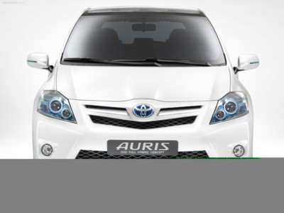 Toyota Auris HSD Full Hybrid Concept 2009 wooden framed poster