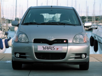 Toyota Yaris T Sport 2001 metal framed poster