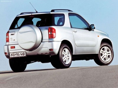Toyota RAV4 3door 2003 Poster with Hanger