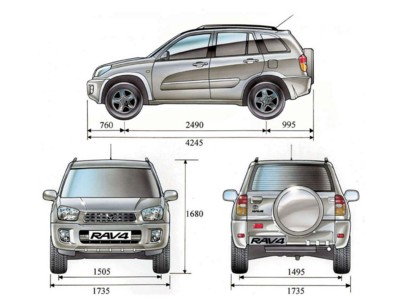 Toyota RAV4 2003 stickers 554662