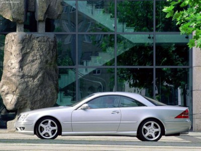 Mercedes-Benz CL55 AMG 2000 Poster with Hanger