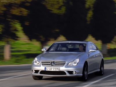 Mercedes-Benz CLS 63 AMG 2007 wooden framed poster