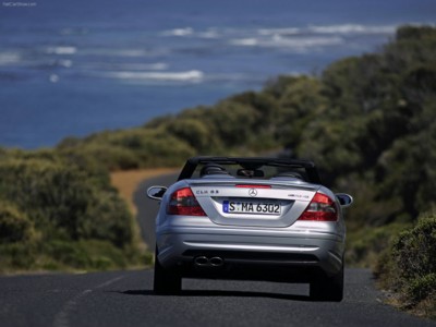 Mercedes-Benz CLK 63 AMG Cabriolet 2006 wooden framed poster