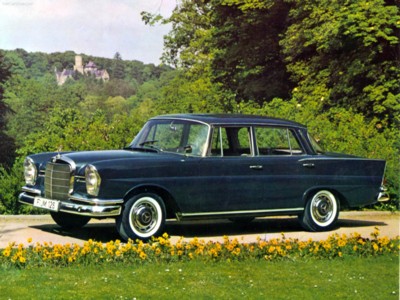 Mercedes-Benz 220SE 1959 wooden framed poster