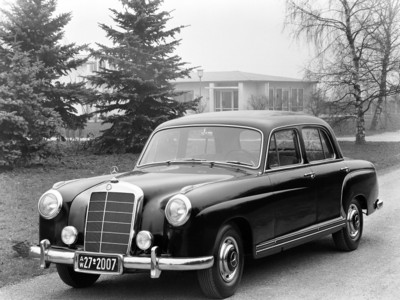 Mercedes-Benz 220 a 1954 metal framed poster