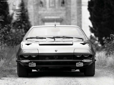 Lamborghini Jarama 1973 metal framed poster