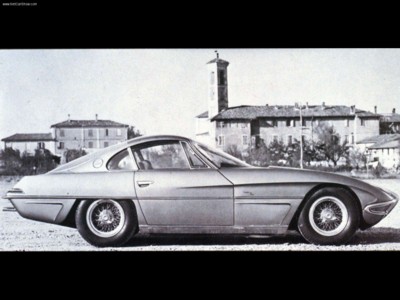 Lamborghini 350 GTV 1963 metal framed poster