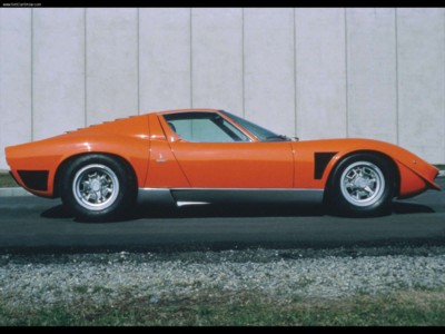 Lamborghini Miura Jota 1970 poster