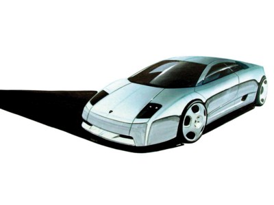 Lamborghini Murcielago Sketch 2002 Mouse Pad 566243