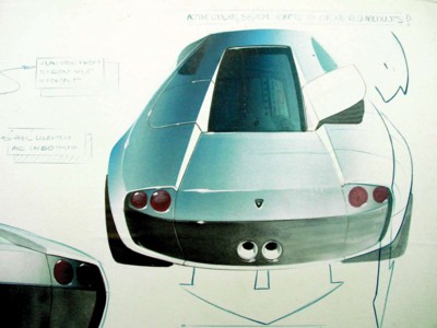 Lamborghini Murcielago Sketch 2002 Poster 566395