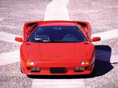 Lamborghini Diablo VT 1993 Poster with Hanger