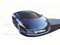 Lamborghini Murcielago Sketch 2002 Longsleeve T-shirt #566537