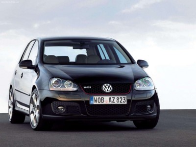 Volkswagen Golf GTI 5door 2004 canvas poster