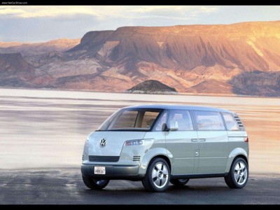 Volkswagen Microbus Concept 2001 metal framed poster