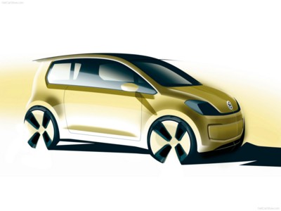 Volkswagen E-Up Concept 2009 metal framed poster