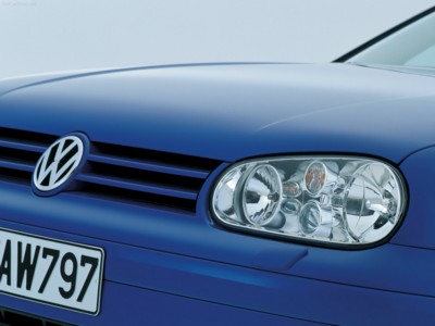 Volkswagen Golf IV 1997 wooden framed poster