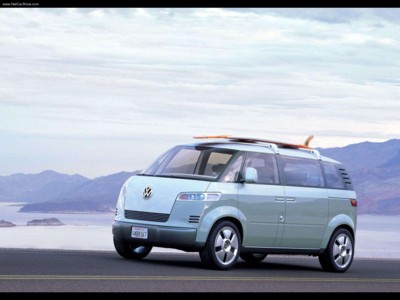 Volkswagen Microbus Concept 2001 Poster with Hanger