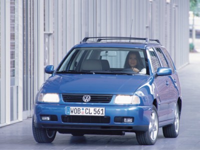 Volkswagen Polo Variant 1999 wooden framed poster