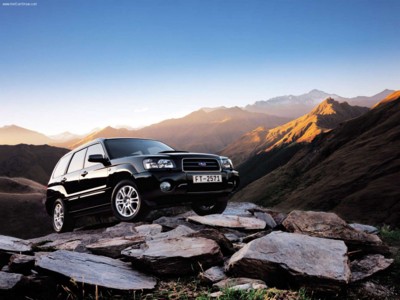 Subaru Forester 2004 Poster with Hanger