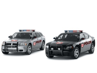 Dodge Charger Police Vehicle 2006 metal framed poster
