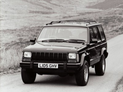 Jeep Cherokee UK Version 1993 Poster with Hanger