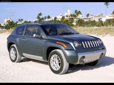 Jeep Compass Concept 2002 metal framed poster