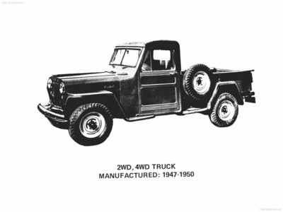 Jeep Pickup Truck 1947 Poster 578903