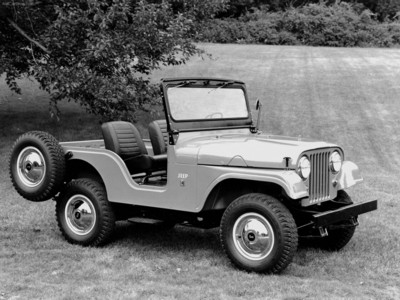 Jeep CJ-5 1955 Poster with Hanger