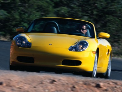 Porsche Boxster 2002 Poster with Hanger