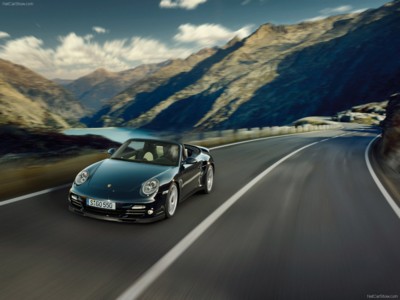 Porsche 911 Turbo S 2011 Poster with Hanger