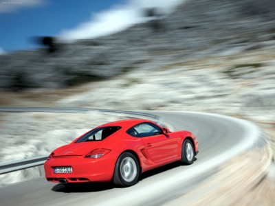 Porsche Cayman 2009 Poster with Hanger