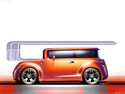 Scion Hako Coupe Concept 2008 Poster with Hanger