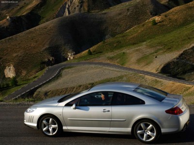 Peugeot 407 Coupe 2006 canvas poster