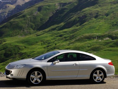 Peugeot 407 Coupe 2006 canvas poster