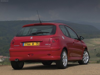 Peugeot 206 HDi 2004 canvas poster