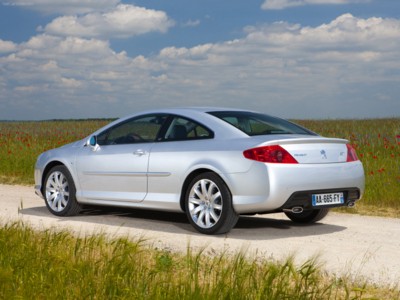 Peugeot 407 Coupe 2010 Poster with Hanger