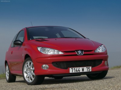 Peugeot 206 HDi 2004 canvas poster